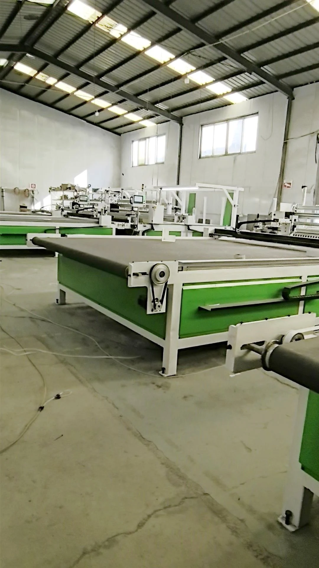 Electric blanket machines at Blue Lion production base