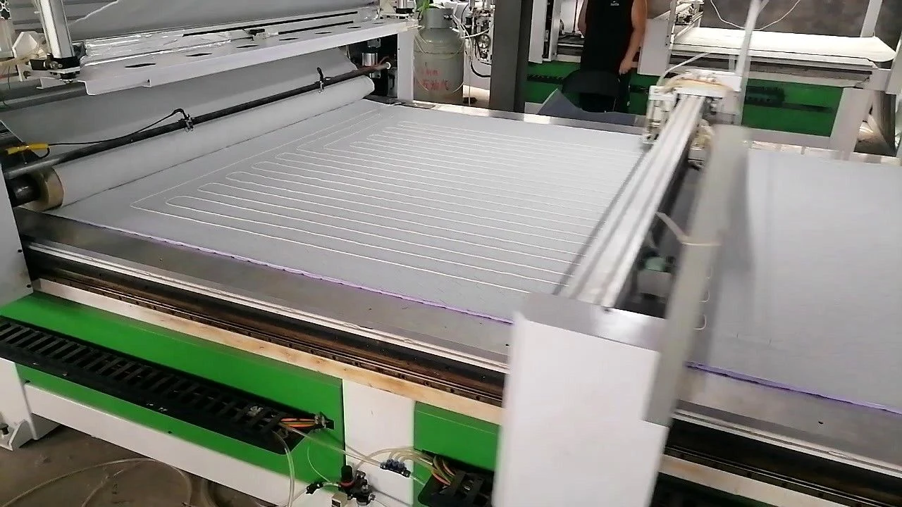 Fabric arriving at the cutting stage