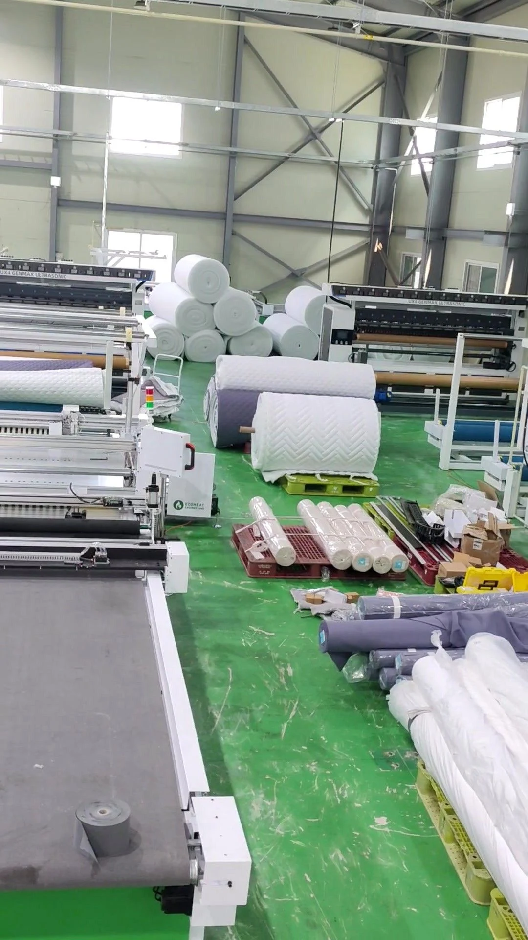 Blue Lion production equipment during factory assembly