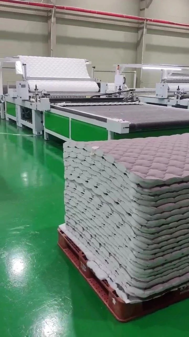 Blanket output stacked at the factory