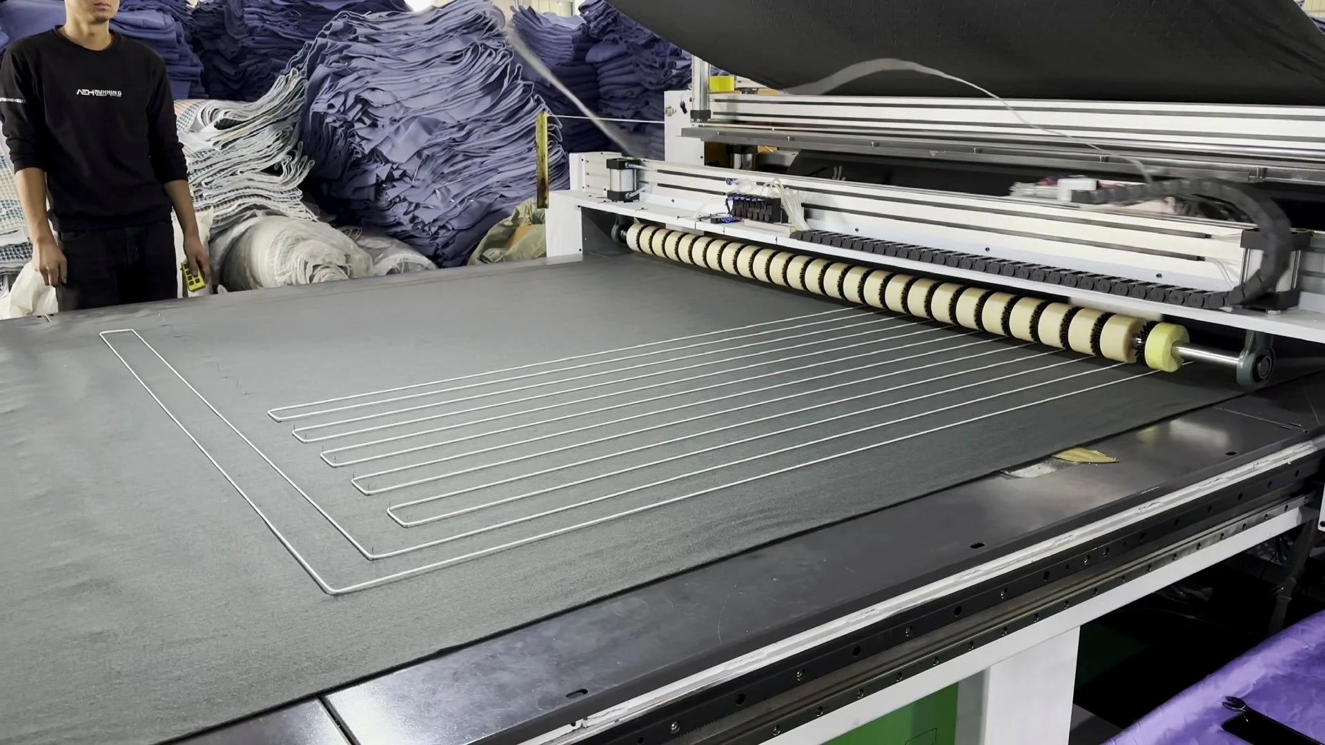 Heating wire placement during operation